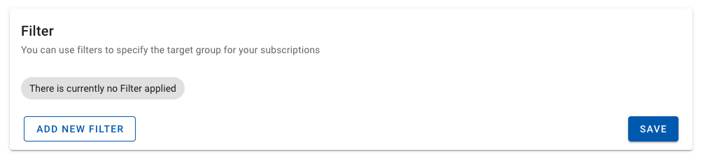 Subscription playout filter - empty Subscription playout filter - empty